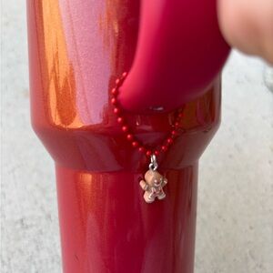 Gingerbread man Stanley Tumbler handle charm